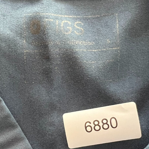 Figs Shirt Womens Size S Catarina Scrub Top Blue Gray One Pocket V-Neck - Picture 6 of 11